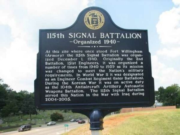 115TH SIGNAL BATTALION MEMORIAL MARKER
