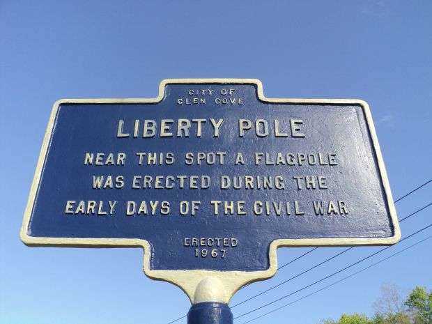 CITY OF GLEN COVE LIBERTY POLE WAR MEMORIAL MARKER
