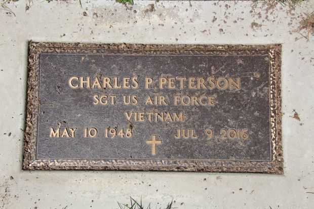 CHARLES P PETERSON MEMORIAL CEMETERY STONE