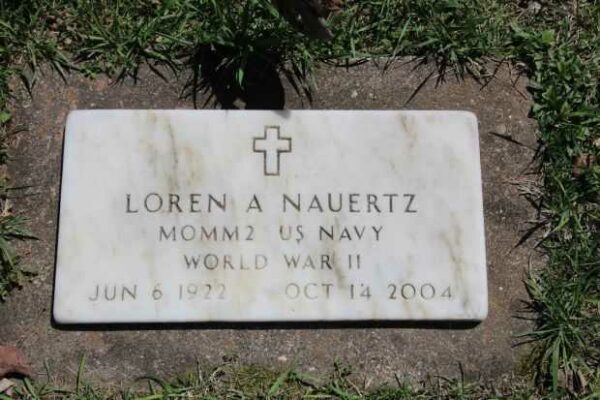 LOREN A NAUERTZ MEMORIAL CEMETERY STONE