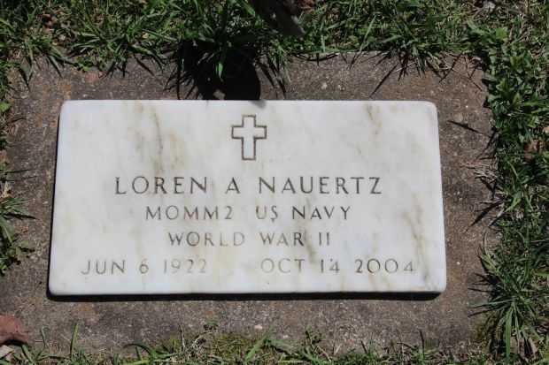 LOREN A NAUERTZ MEMORIAL CEMETERY STONE