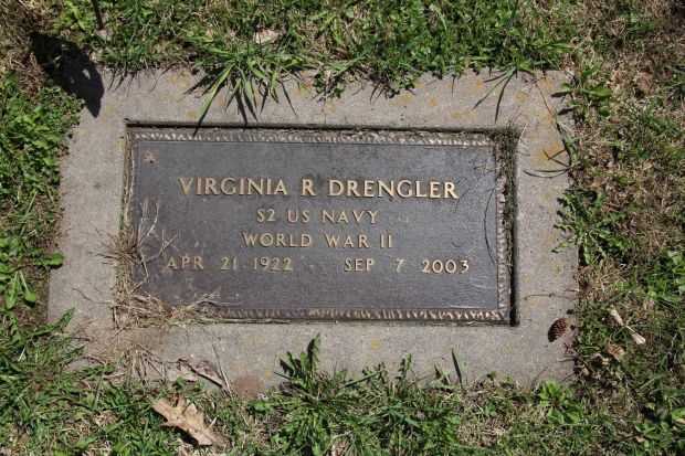 VIRGINIA R DRENGLER MEMORIAL CEMETERY STONE