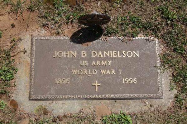 JOHN B DANIELSON MEMORIAL CEMETERY STONE