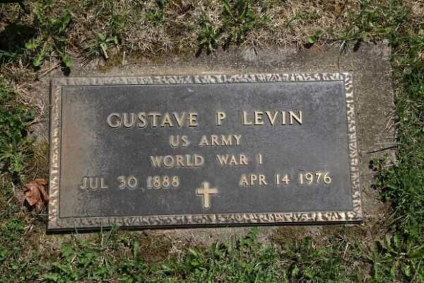 GUSTAVE P LEVIN MEMORIAL CEMETERY STONE