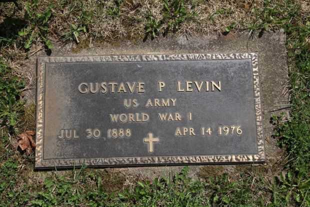 GUSTAVE P LEVIN MEMORIAL CEMETERY STONE