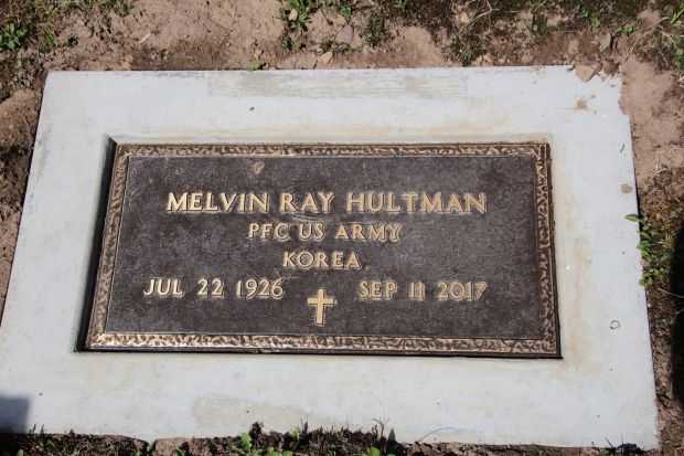 MELVIN RAY HULTMAN MEMORY CEMETERY STONE