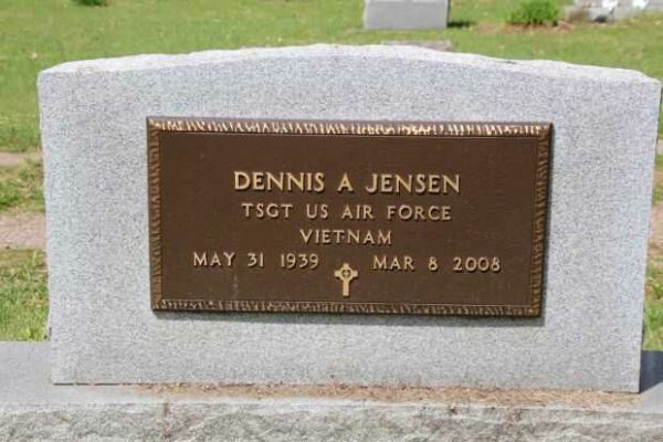 DENNIS A JENSEN MEMORIAL CEMETERY STONE