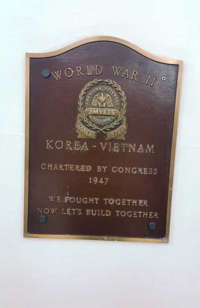 NASSAU COUNTY AMVETS MEMORIAL PLAQUE