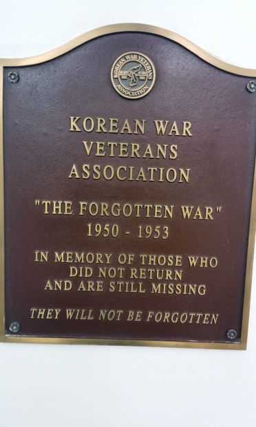 NASSAU COUNTY KOREAN WAR VETERANS ASSOCIATION MEMORIAL PLAQUE