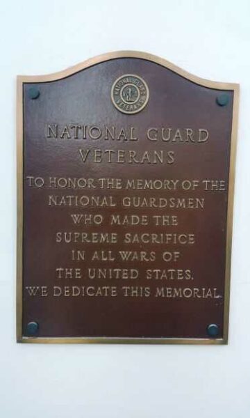 NASSAU COUNTY NATIONAL GUARD VETERANS MEMORIAL PLAQUE