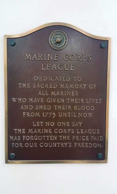 NASSAU COUNTY MARINE CORPS LEAGUE MEMORIAL PLAQUE