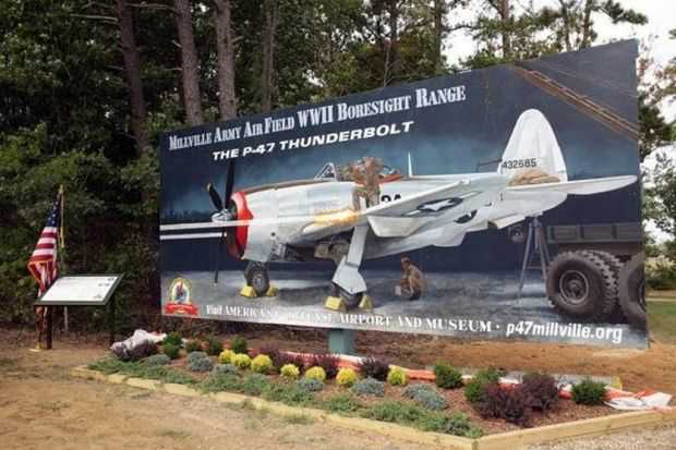 MILLVILLE ARMY AIR FIELD WAR MEMORIAL MURAL III