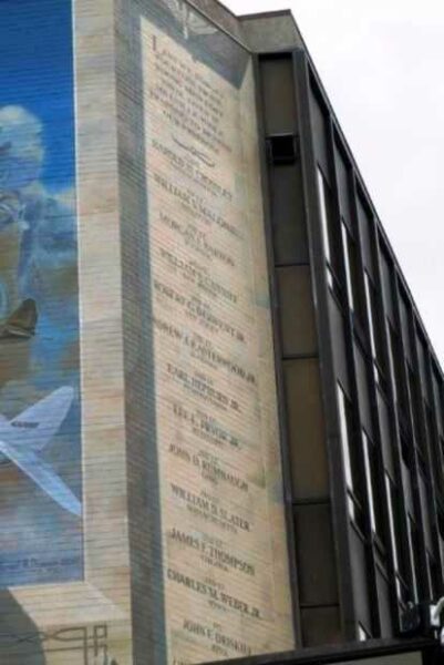 MILLVILLE “THE WALL OF REMEMBRANCE” MEMORIAL MURAL RIGHT SIDE