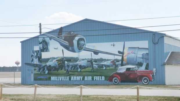 MILLVILLE ARMY AIR FIELD WAR MEMORIAL MURAL