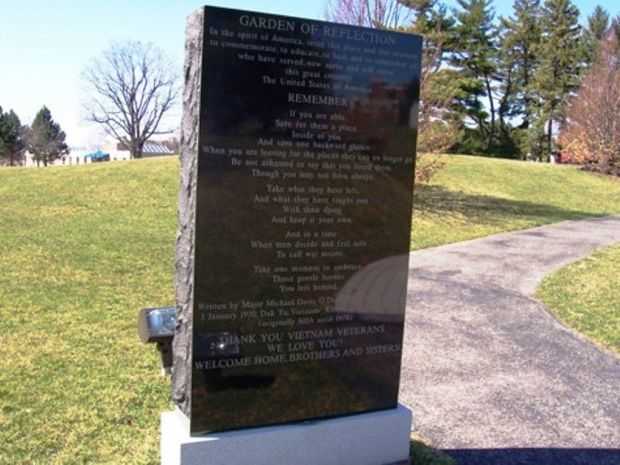 GREATER ROCHESTER VIETNAM VETERANS MEMORIAL GARDEN OF REFLECTION BACK