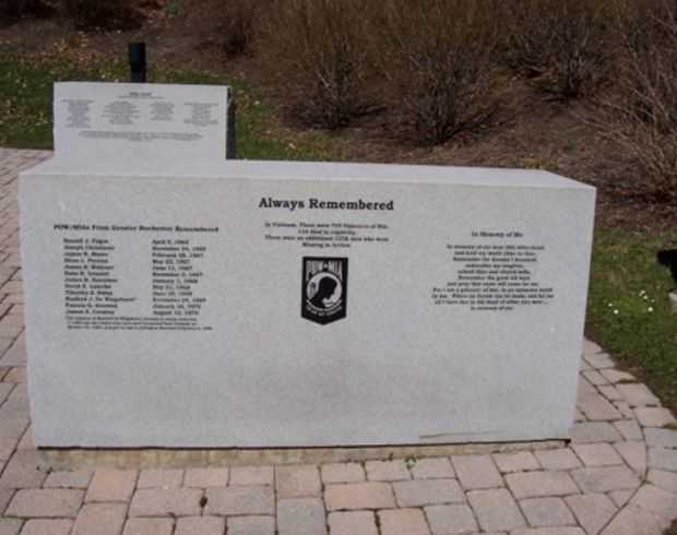 GREATER ROCHESTER VIETNAM VETERANS MEMORIAL STONE C