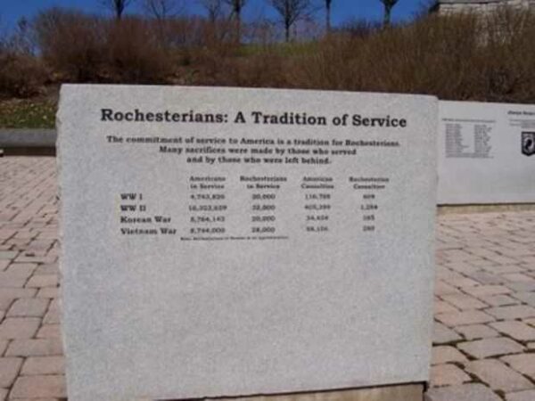 GREATER ROCHESTER VIETNAM VETERANS MEMORIAL STONE A