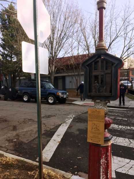 AT HOME AND ABROAD WAR MEMORIAL CALL BOX