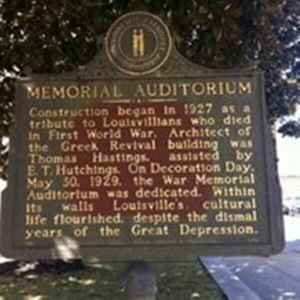 MEMORIAL AUDITORIUM MARKER
