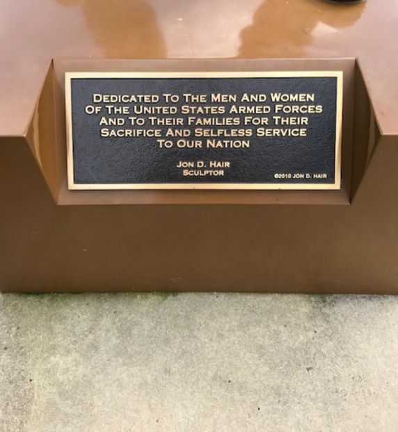 U.S. SPACE AND ROCKET CENTER ARMED FORCES MEMORIAL PLAQUE