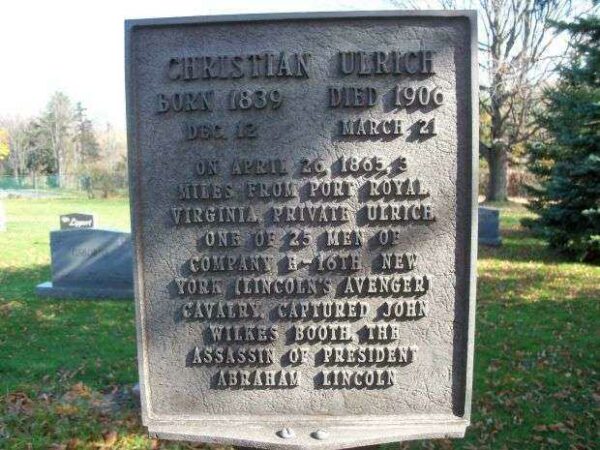 PVT. CHRISTIAN ULRICH MEMORIAL PLAQUE
