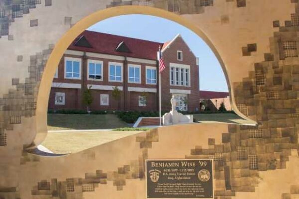 BENJAMIN WISE ’99 MILITARY HELMET MEMORIAL NEGATIVE SILHOUETTE