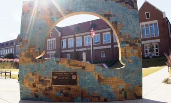 JEREMY WISE ’98 MILITARY HELMET MEMORIAL NEGATIVE SILHOUETTE