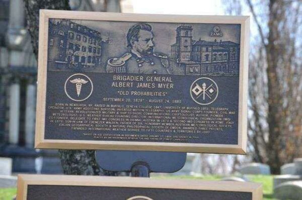 BRIGADIER GENERAL ALBERT JAMES MYER MEMORIAL PLAQUE