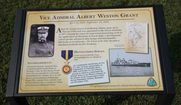 VICE ADMIRAL ALBERT WESTON GRANT MEMORIAL PLAQUE