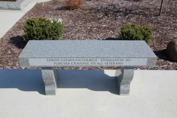STOUGHTON AREA VETERANS MEMORIAL PARK BENCH V