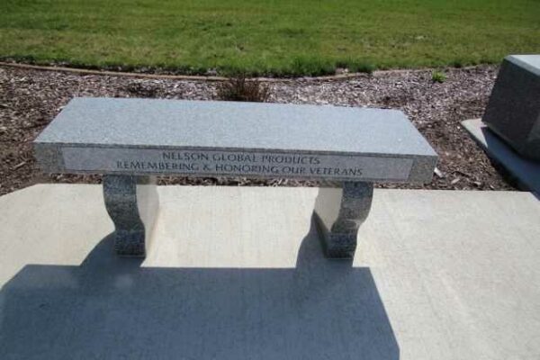 STOUGHTON AREA VETERANS MEMORIAL PARK BENCH S