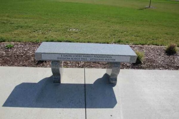 STOUGHTON AREA VETERANS MEMORIAL PARK BENCH R