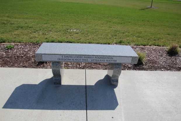STOUGHTON AREA VETERANS MEMORIAL PARK BENCH R