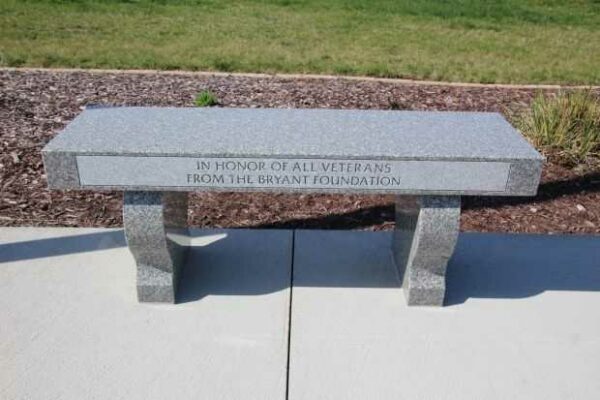 STOUGHTON AREA VETERANS MEMORIAL PARK BENCH O