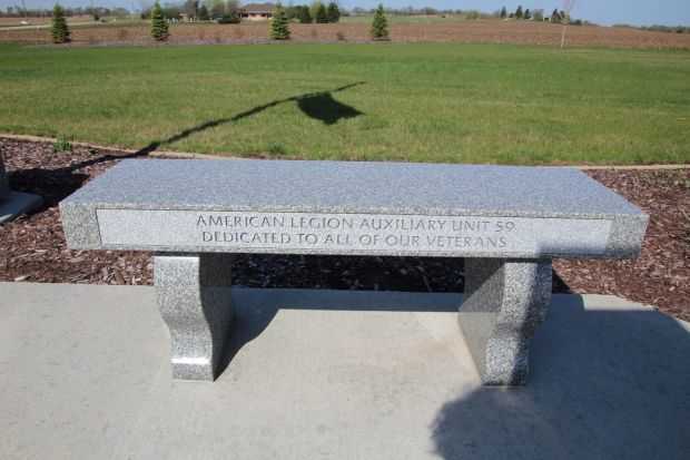 STOUGHTON AREA VETERANS MEMORIAL PARK BENCH M