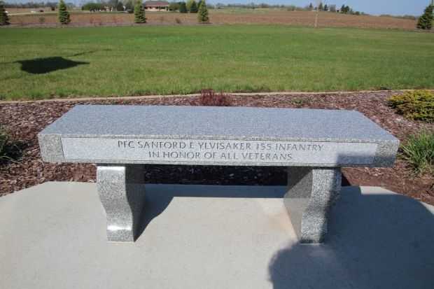 STOUGHTON AREA VETERANS MEMORIAL PARK BENCH L