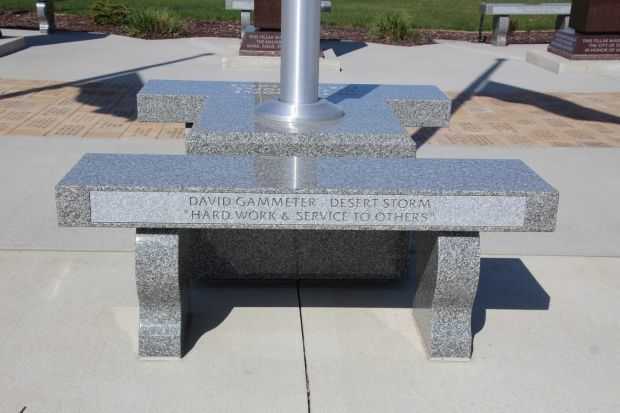 STOUGHTON AREA VETERANS MEMORIAL PARK BENCH I