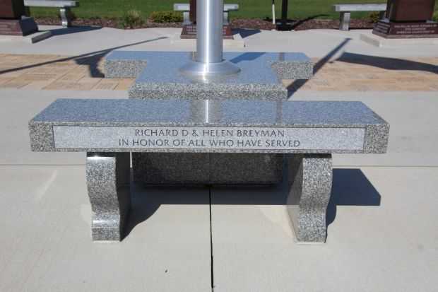 STOUGHTON AREA VETERANS MEMORIAL PARK BENCH G
