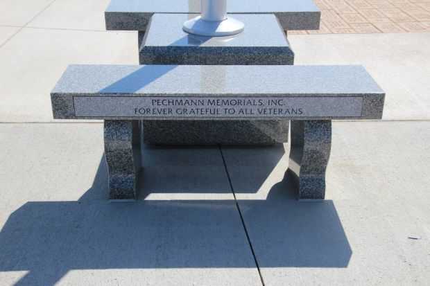 STOUGHTON AREA VETERANS MEMORIAL PARK BENCH D