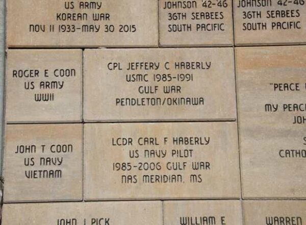 STOUGHTON AREA VETERANS MEMORIAL PARK BRICK SECTION T