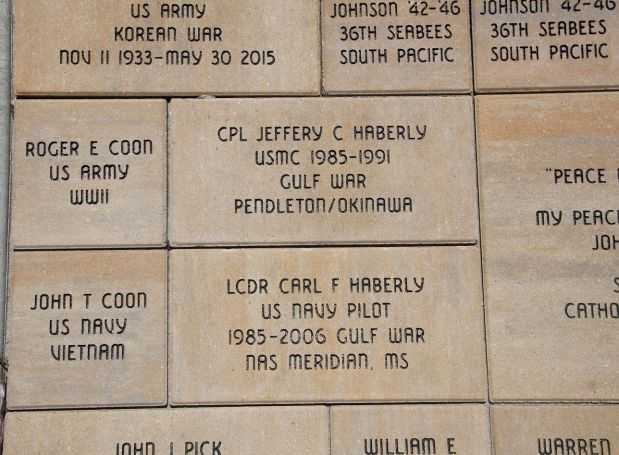 STOUGHTON AREA VETERANS MEMORIAL PARK BRICK SECTION T