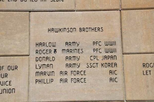 STOUGHTON AREA VETERANS MEMORIAL PARK BRICK SECTION P