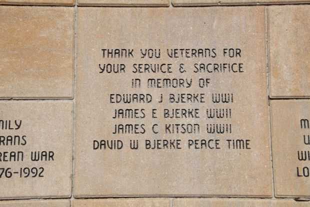 STOUGHTON AREA VETERANS MEMORIAL PARK BRICK SECTION N