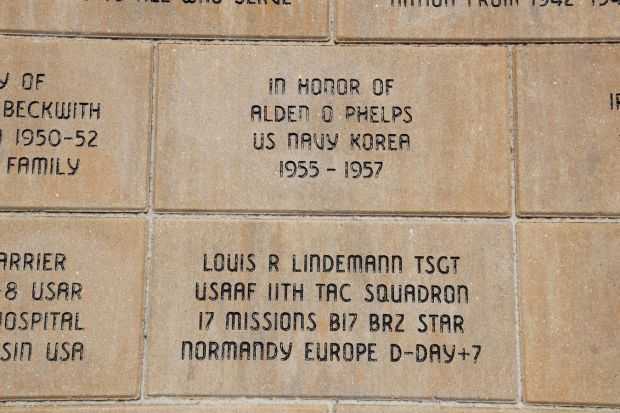 STOUGHTON AREA VETERANS MEMORIAL PARK BRICK SECTION L