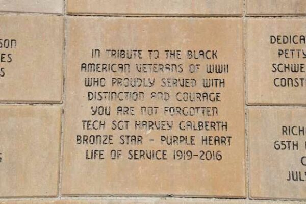 STOUGHTON AREA VETERANS MEMORIAL PARK BRICK SECTION K