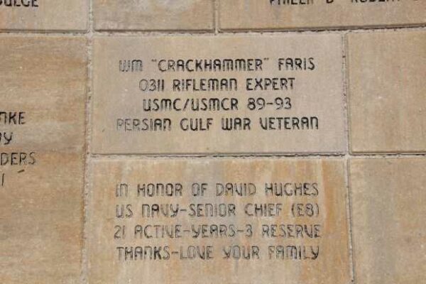 STOUGHTON AREA VETERANS MEMORIAL PARK BRICK SECTION I
