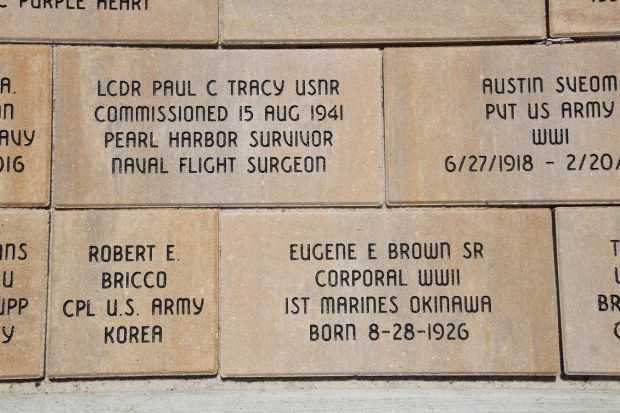 STOUGHTON AREA VETERANS MEMORIAL PARK BRICK SECTION H