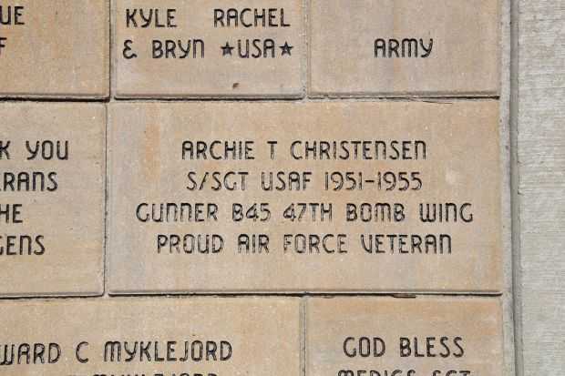 STOUGHTON AREA VETERANS MEMORIAL PARK BRICK SECTION D