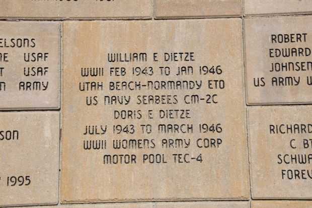 STOUGHTON AREA VETERANS MEMORIAL PARK BRICK SECTION C