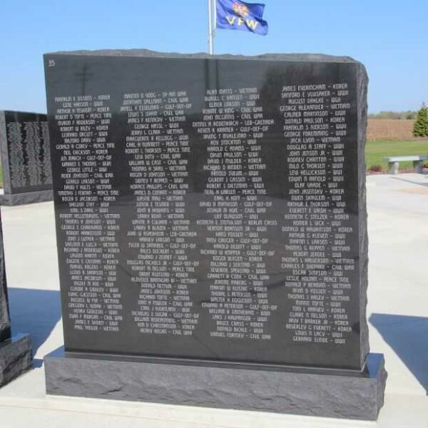 STOUGHTON AREA VETERANS MEMORIAL PARK WALL 35